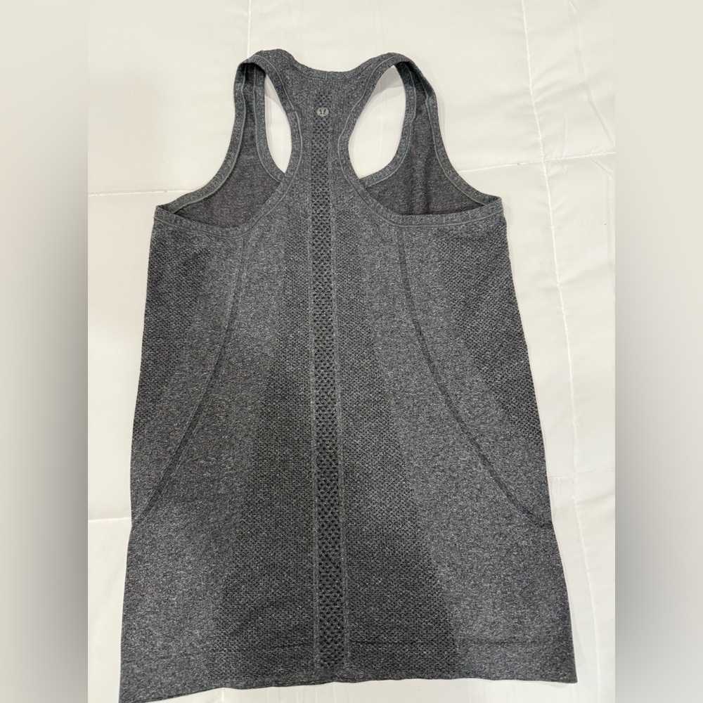 Lululemon Athletica Charcoal Racerback Tank - Picture 3 of 6